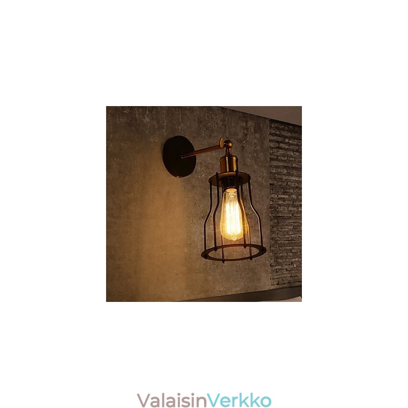 Loft vintage seinävalaisimet Industrial Edison Fashion Simplicity seinävalaisimet metallinen pohjahattu