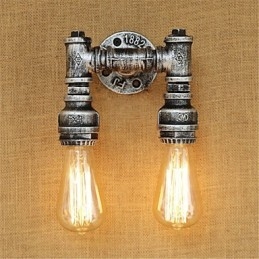 Rustic Lodge Country Retro Painting Feature Mini Style Ambient Light -seinävalaisimiin