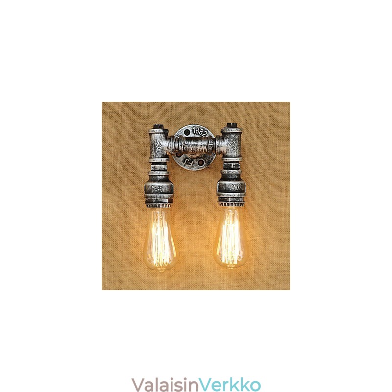 Rustic Lodge Country Retro Painting Feature Mini Style Ambient Light -seinävalaisimiin