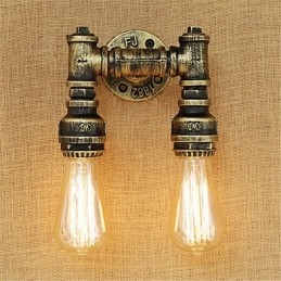 Rustic Lodge Country Retro Painting Feature Mini Style Ambient Light -seinävalaisimiin