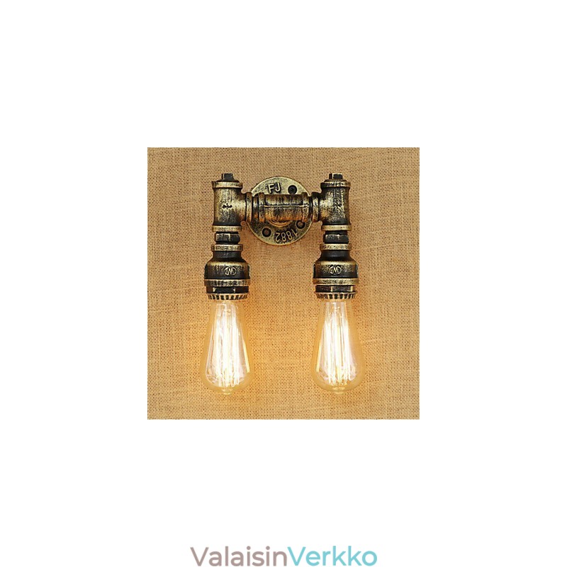 Rustic Lodge Country Retro Painting Feature Mini Style Ambient Light -seinävalaisimiin