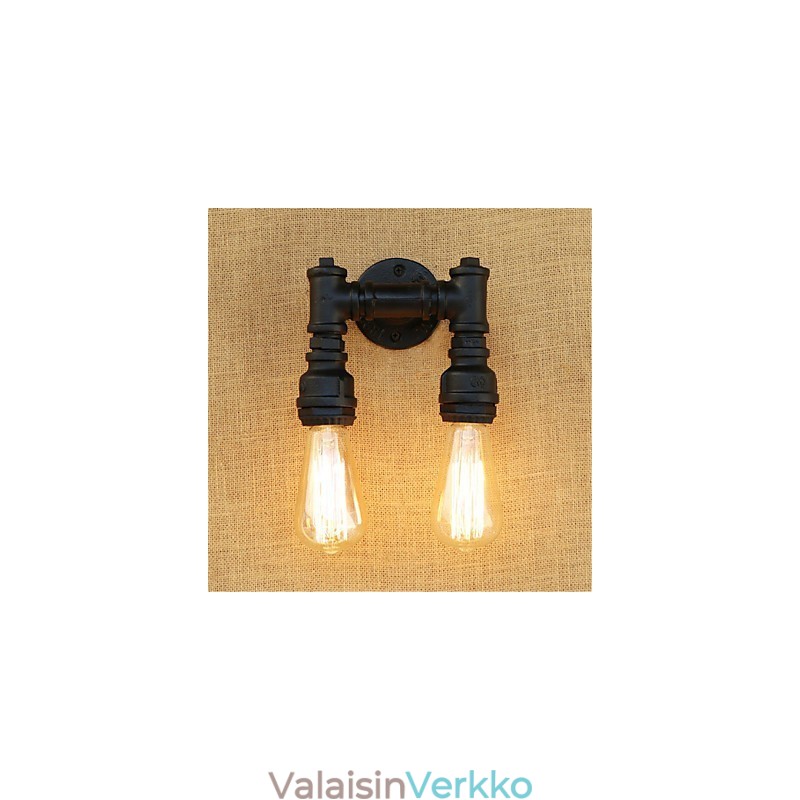 Rustic Lodge Country Retro Painting Feature Mini Style Ambient Light -seinävalaisimiin