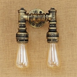 Rustic Lodge Country Retro Painting Feature Mini Style Ambient Light -seinävalaisimiin