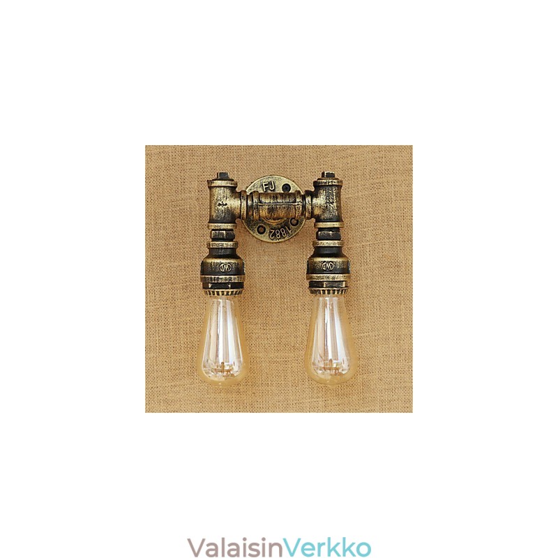 Rustic Lodge Country Retro Painting Feature Mini Style Ambient Light -seinävalaisimiin