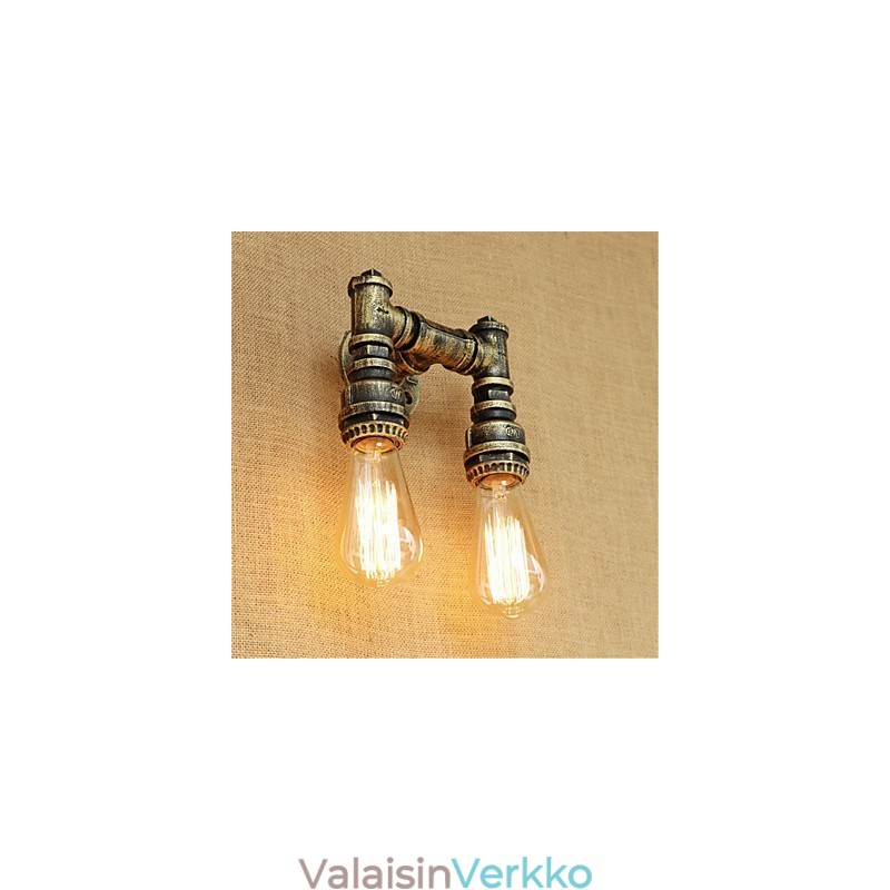 Rustic Lodge Country Retro Painting Feature Mini Style Ambient Light -seinävalaisimiin