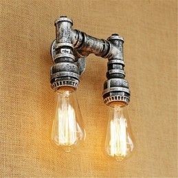 Rustic Lodge Country Retro Painting Feature Mini Style Ambient Light -seinävalaisimiin
