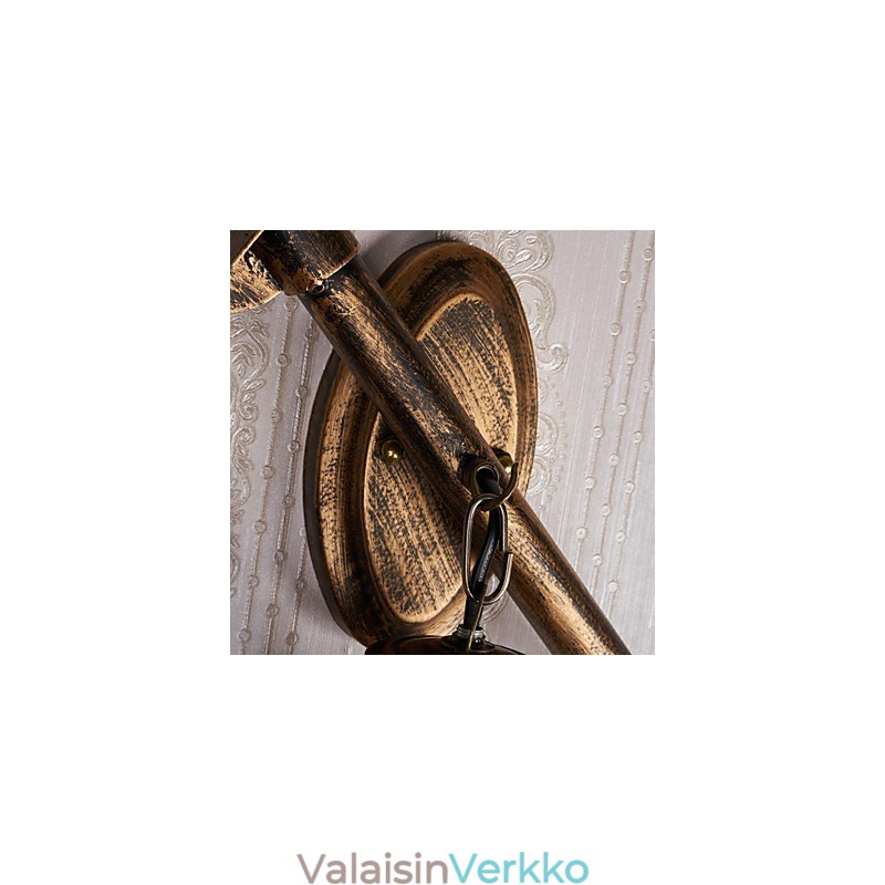 Rustic Lodge -maalausominaisuus minityyliselle ylävalaisimille seinävalaisimille C