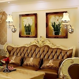 Moderni ja nykyaikainen galvanoitu ominaisuus Crystal Ambient Light -seinävalaisimille