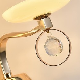 Moderni ja nykyaikainen galvanoitu ominaisuus Crystal Ambient Light -seinävalaisimille