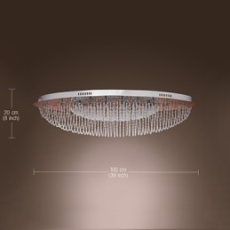 Moderni nykyaikainen Crystal Chrome -tasoteline