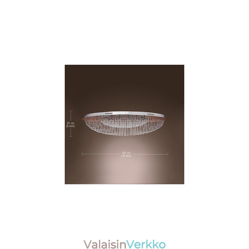 Moderni nykyaikainen Crystal Chrome -tasoteline
