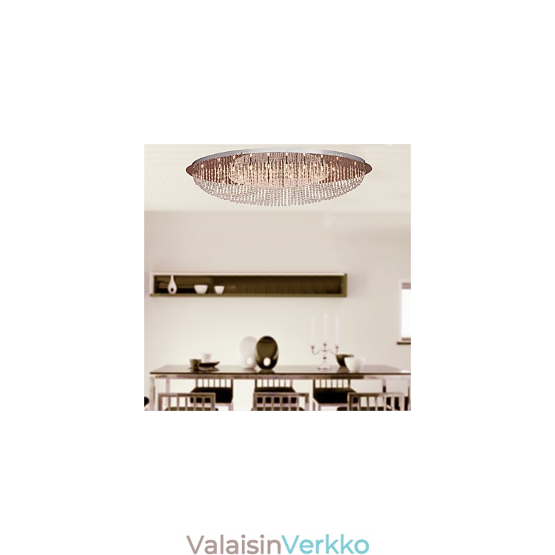Moderni nykyaikainen Crystal Chrome -tasoteline