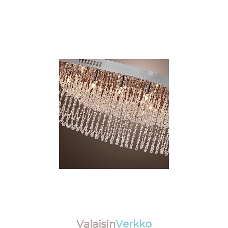 Moderni nykyaikainen Crystal Chrome -tasoteline
