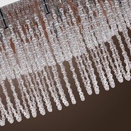 Moderni nykyaikainen Crystal Chrome -tasoteline