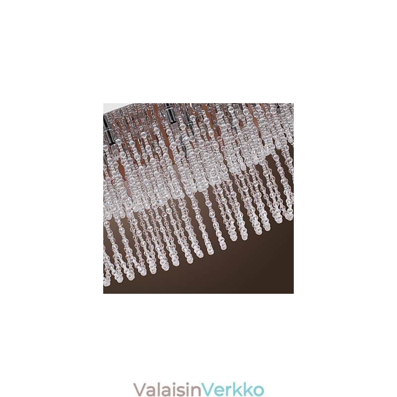 Moderni nykyaikainen Crystal Chrome -tasoteline