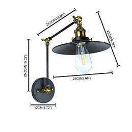 Rustic Lodge Perinteinen klassinen maalausominaisuus Downlight-seinävalaisimille
