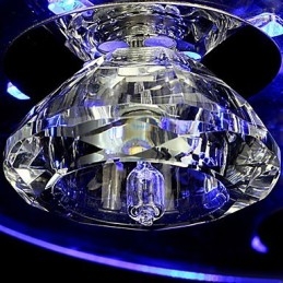 Kattokruunu Modern Crystal Living 3 valoa