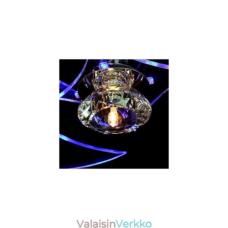Kattokruunu Modern Crystal Living 3 valoa