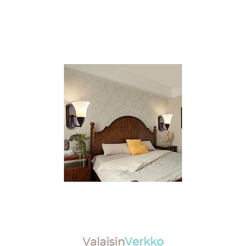 Rustic Lodge Black Oxide -viimeistelyominaisuus silmien suojaamiseen Ambient Light -seinälamppujen seinävalaisin