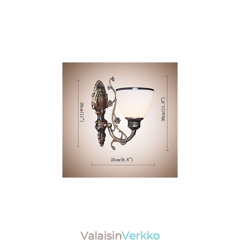 Yksinkertainen amerikkalainen seinävalaisin yövalaisin Olohuoneen koristevalaisin takorautainen eurooppalaistyylinen luova seinävalaisin
