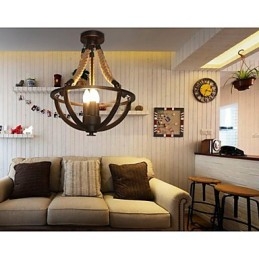 American Ceiling Retro Rope yksinkertainen lamppu