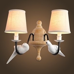Rustic Lodge Simple Vintage Painting Feature Ambient Light -seinävalaisimet