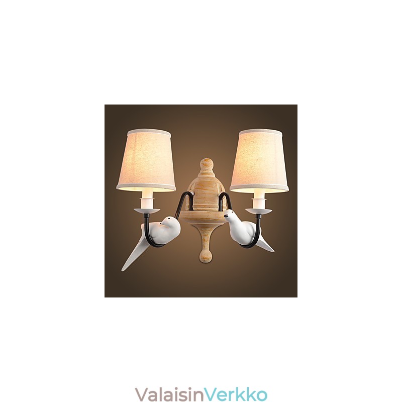 Rustic Lodge Simple Vintage Painting Feature Ambient Light -seinävalaisimet