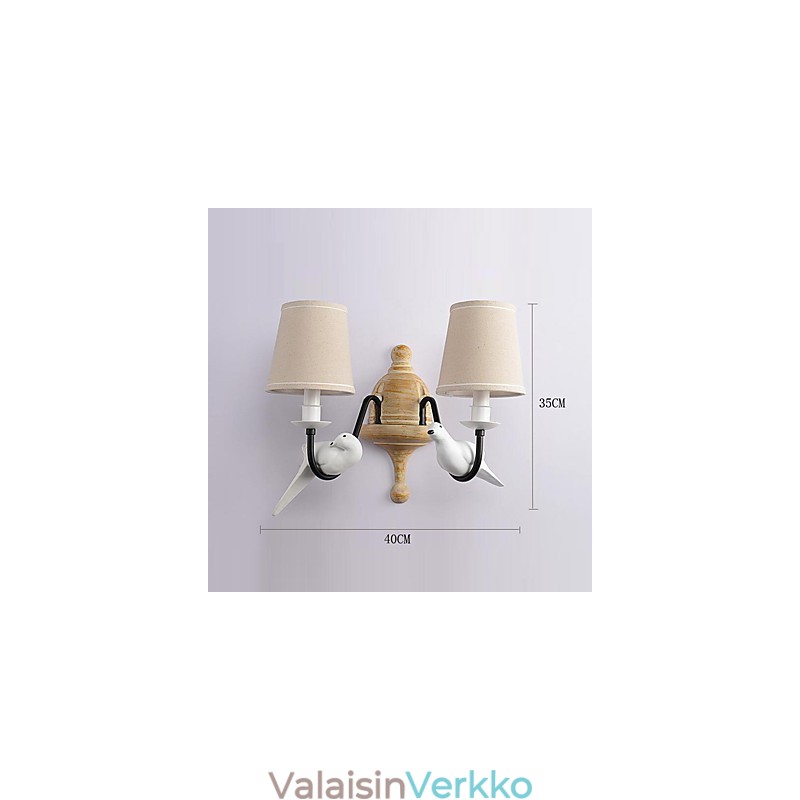 Rustic Lodge Simple Vintage Painting Feature Ambient Light -seinävalaisimet