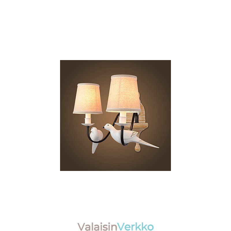 Rustic Lodge Simple Vintage Painting Feature Ambient Light -seinävalaisimet