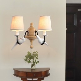 Rustic Lodge Simple Vintage Painting Feature Ambient Light -seinävalaisimet