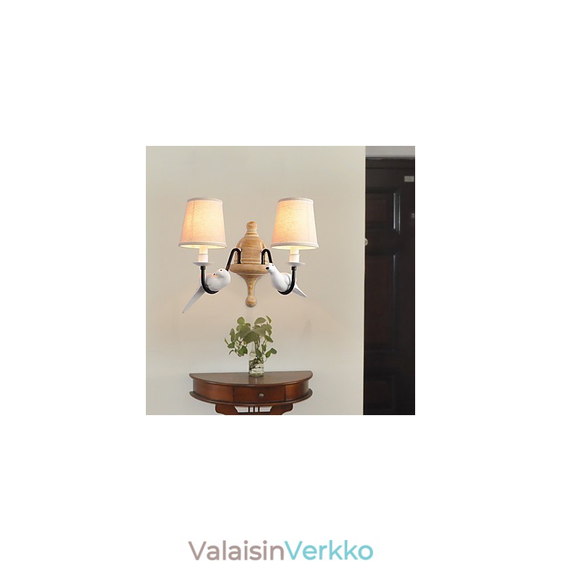 Rustic Lodge Simple Vintage Painting Feature Ambient Light -seinävalaisimet