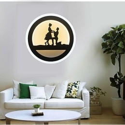 Vuoteen vierellä koristeltu valaisin Makuuhuone Luova olohuone Valokäytävälamppu Moderni minimalistinen seinävalaisin