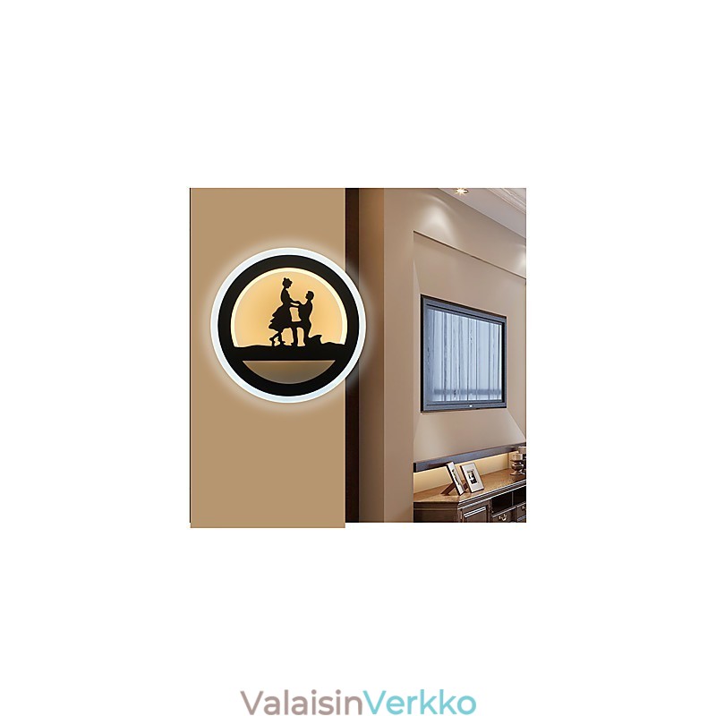 Vuoteen vierellä koristeltu valaisin Makuuhuone Luova olohuone Valokäytävälamppu Moderni minimalistinen seinävalaisin