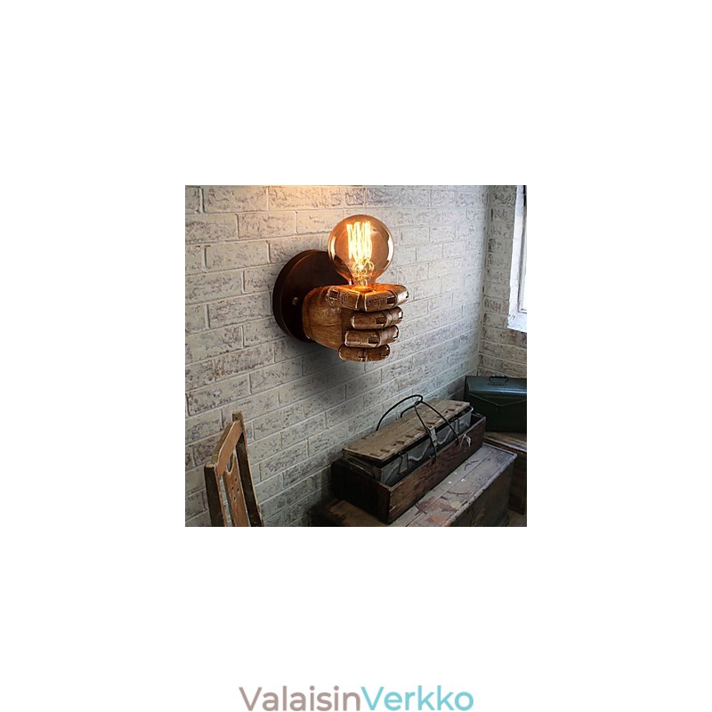 Loft Industrial Cafe seinävalaisin Hartsi seinävalaisin Lodge Antiikki Vintage Retro Maalausominaisuus Mini Style Ambient Light Seinälamput Seinävalaisin