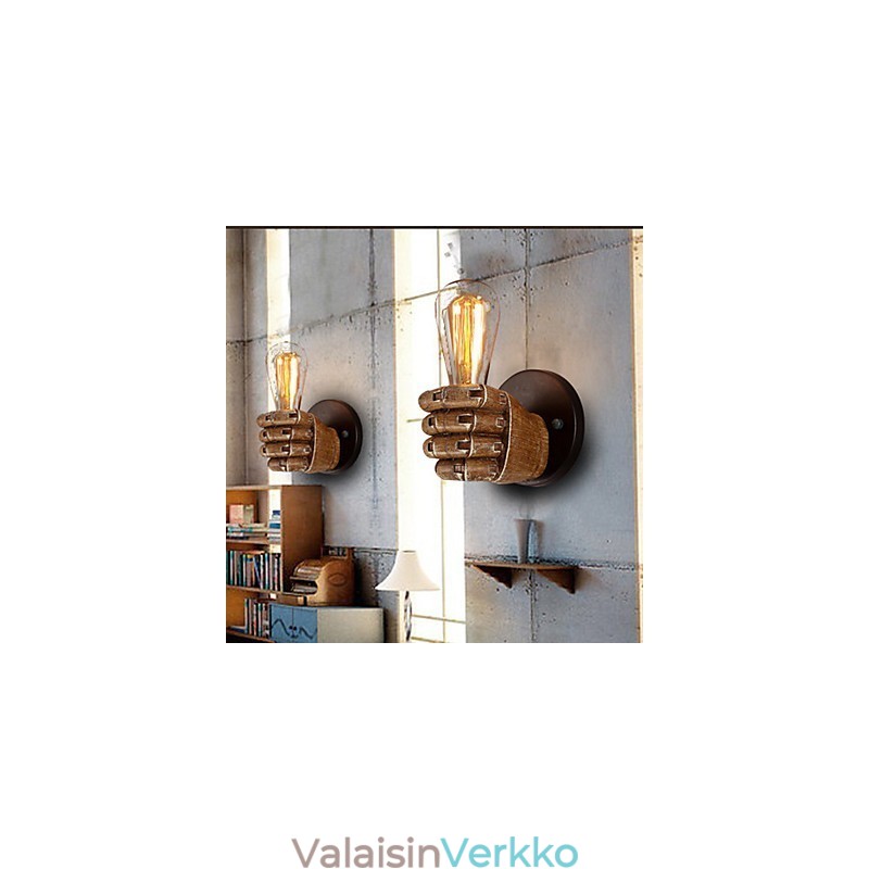 Loft Industrial Cafe seinävalaisin Hartsi seinävalaisin Lodge Antiikki Vintage Retro Maalausominaisuus Mini Style Ambient Light Seinälamput Seinävalaisin