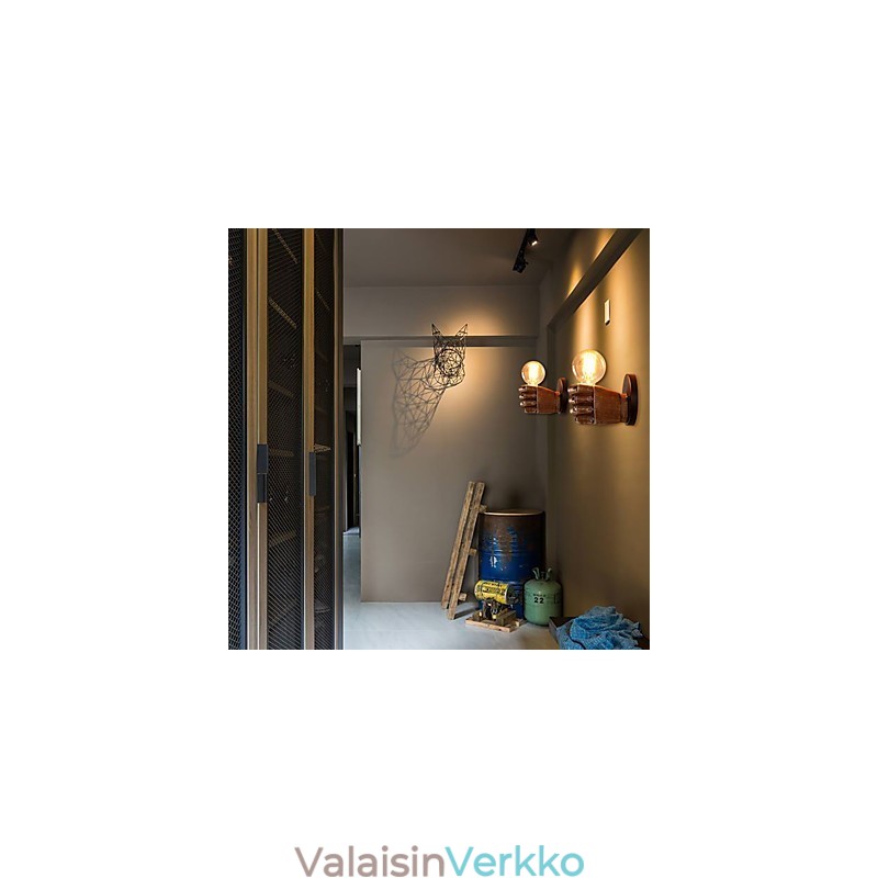 Loft Industrial Cafe seinävalaisin Hartsi seinävalaisin Lodge Antiikki Vintage Retro Maalausominaisuus Mini Style Ambient Light Seinälamput Seinävalaisin