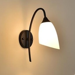Musta amerikkalainen Simple Bedroom Lamp Fishing Bedside Seinävalaisin