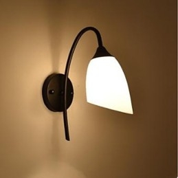 Musta amerikkalainen Simple Bedroom Lamp Fishing Bedside Seinävalaisin
