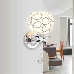 Hotel Bedroom Bedside Lamp Moderni minimalistinen lasiseinävalaisin