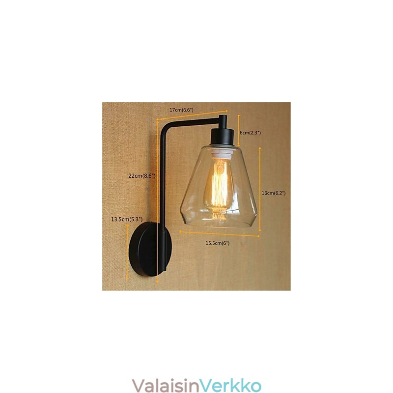 Rustic Lodge Country Black Oxide -viimeistelyominaisuus kääntövarren ympäristövalolle