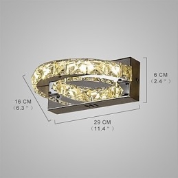 Integroitu moderni nykyaikainen maalausominaisuus Crystal Ambient Light -seinävalaisimille