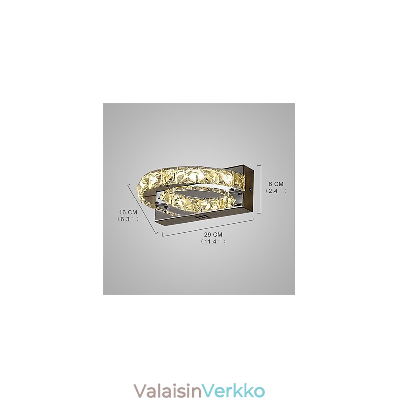 Integroitu moderni nykyaikainen maalausominaisuus Crystal Ambient Light -seinävalaisimille