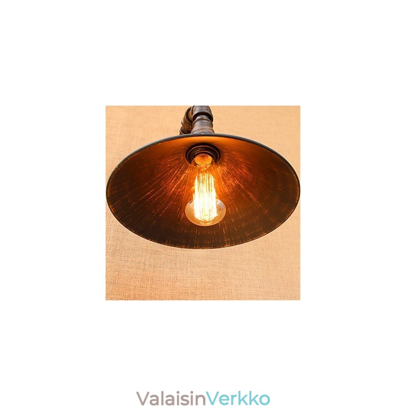 Rustic Lodge Country Black Oxide -viimeistelyominaisuus Ambient Light -seinälamppuihin