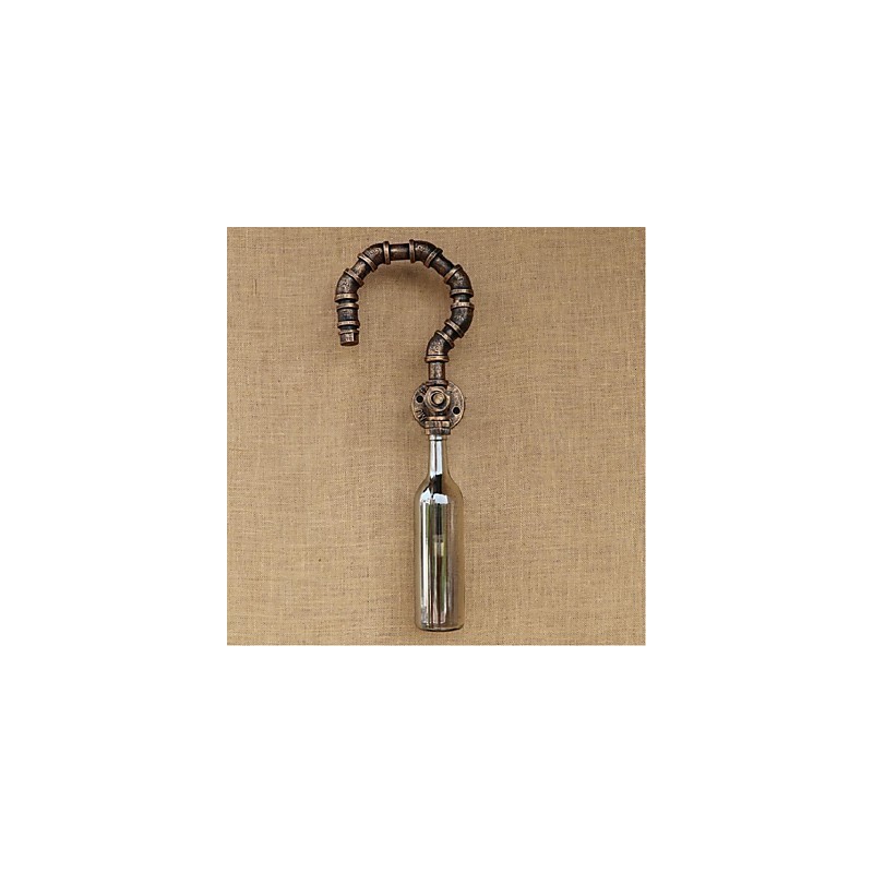 Retro American Village Creative Industry Wind Designer vesipullon seinävalaisin seinä vaaleanharmaa