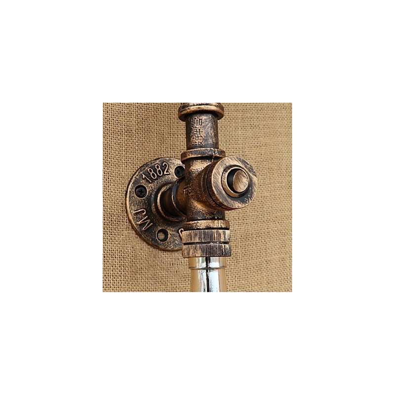 Retro American Village Creative Industry Wind Designer vesipullon seinävalaisin seinä vaaleanharmaa