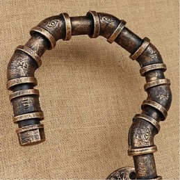 Retro American Village Creative Industry Wind Designer vesipullon seinävalaisin seinä vaaleanharmaa