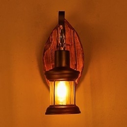 Single Head Industrial Vintage Retro puinen metallimaalaus värillinen seinävalaisin kotihotellin käytävälle Koristele seinävalo