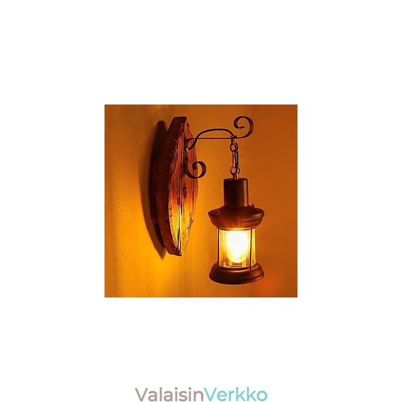 Single Head Industrial Vintage Retro puinen metallimaalaus värillinen seinävalaisin kotihotellin käytävälle Koristele seinävalo