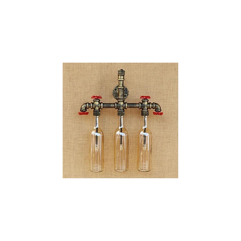 Retro Industrial tuulikytkin Vesipullon seinävalaisin Seinävalaisin Oranssi