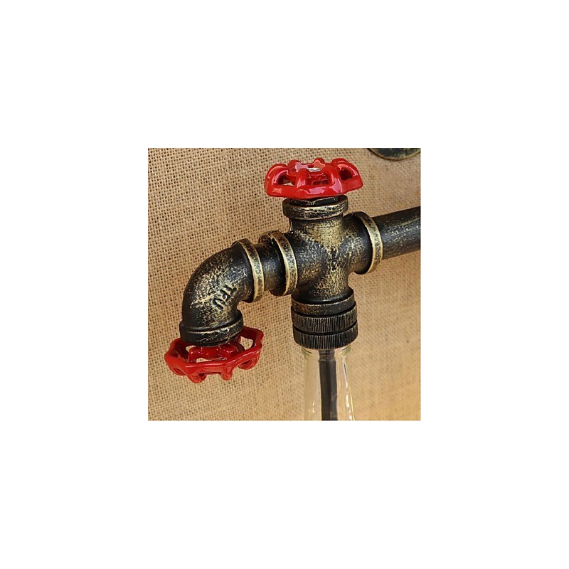 Retro Industrial tuulikytkin Vesipullon seinävalaisin Seinävalaisin Oranssi